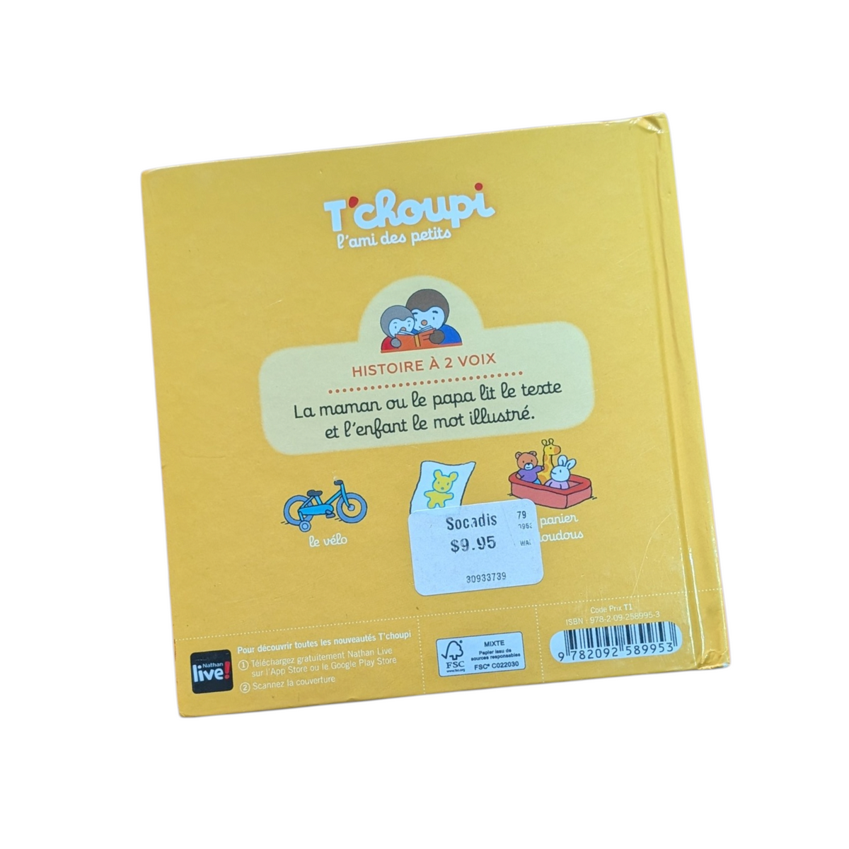Livre T'Choupi à l'école