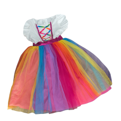 Robe déguisement multicolore 6-7ans