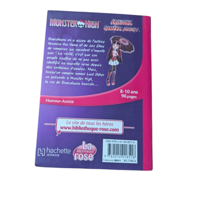 Livre Frissons, Caméra, Action! Monster High - La bibliothèque rose