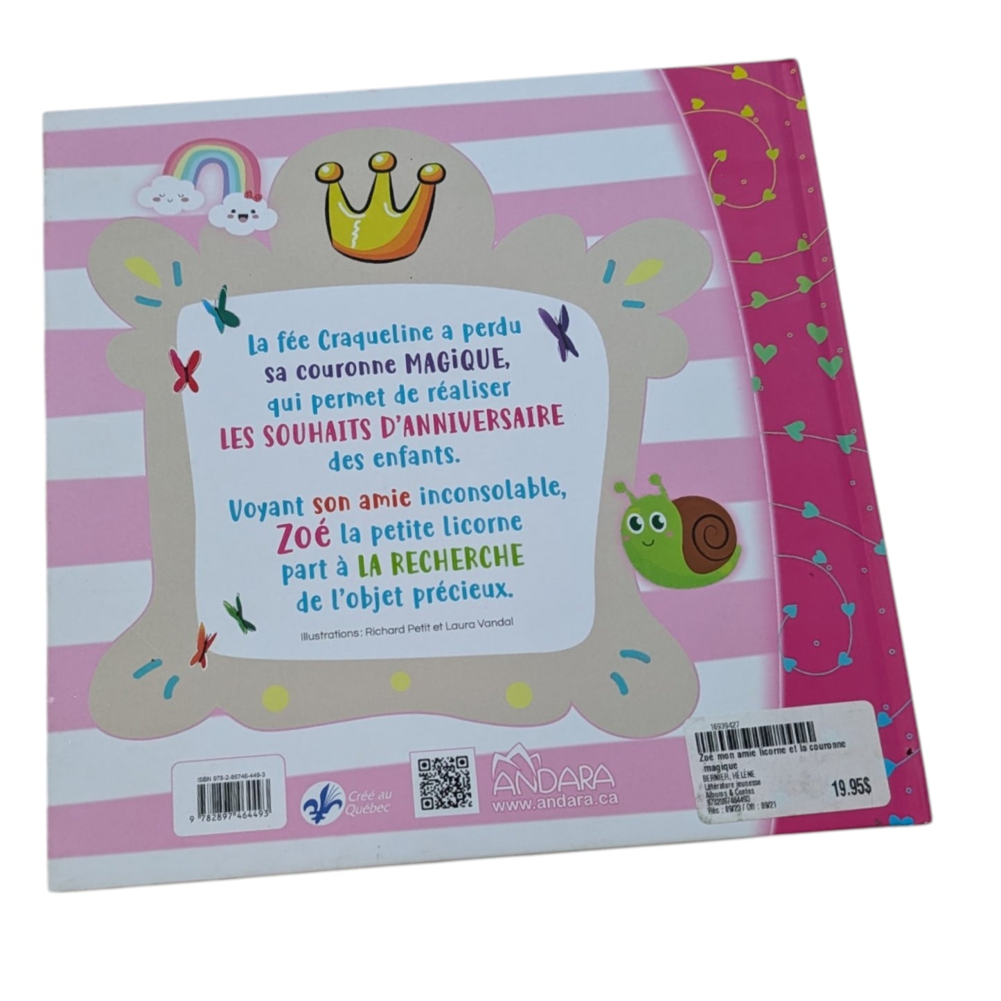 Livre Zoé mon amie licorne et la couronne magique