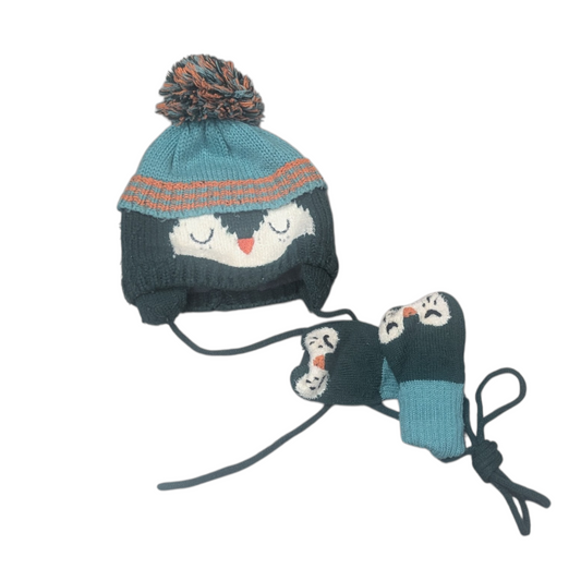 Tuque et mitaines 6-12mois Souris Mini