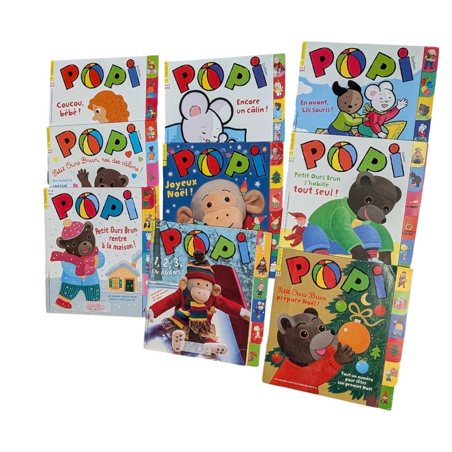 Lot de livres Popi 1-3ans Bayard Jeunesse