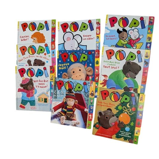 Lot de livres Popi 1-3ans Bayard Jeunesse
