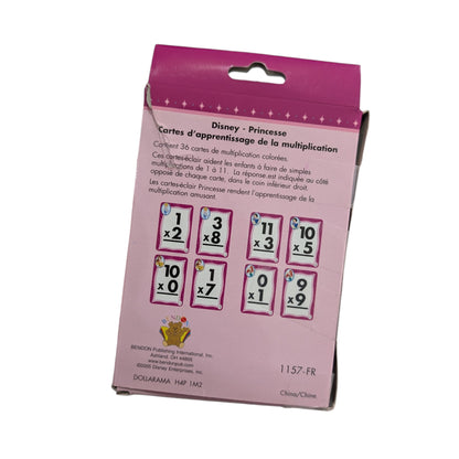 Cartes d'apprentissage de la multiplication Disney Princesse