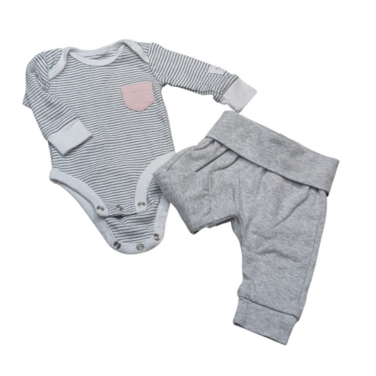 Ensemble 0-1mois H&M et Gagou bio