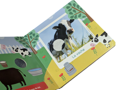 Livre sensoriel Les animaux de la ferme*