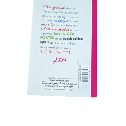 Livre Le journal d'Alice T. 1