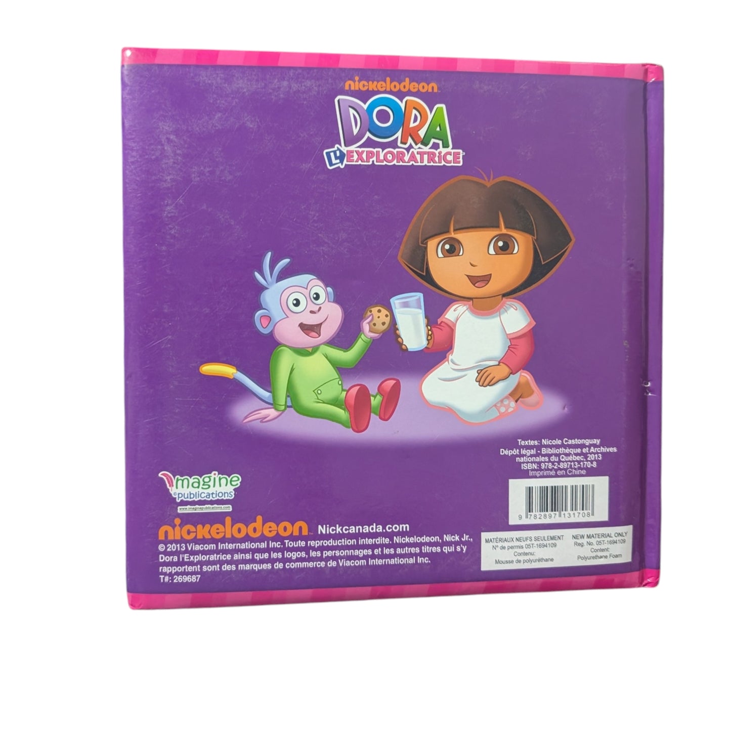 Livre Dora l'exploratrice Babouche et le Dinosaure en Peluche