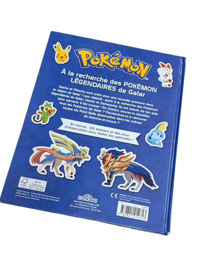 Livre Pokémon À la recherche de Pokémon légendaires de Galar