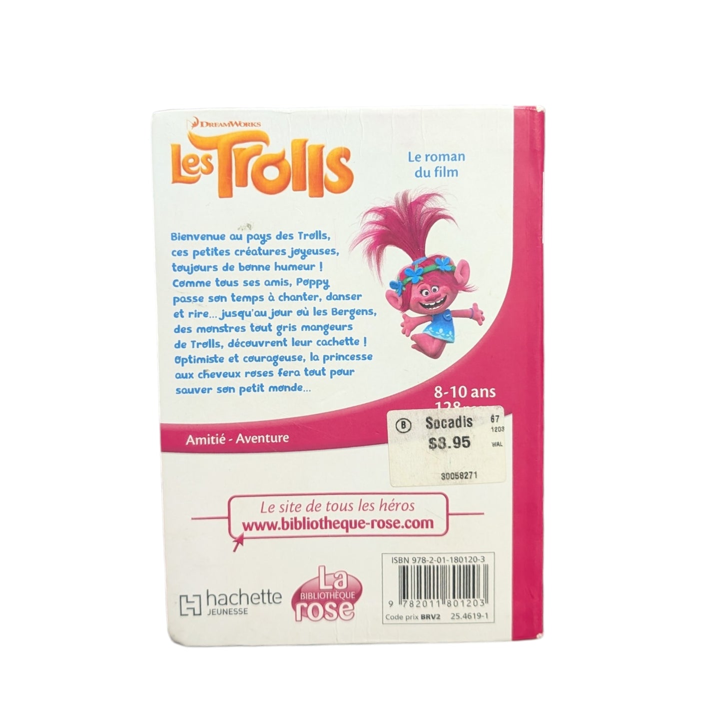 Livre Le Roman du Film Les Trolls - La Bibliothèque Rose