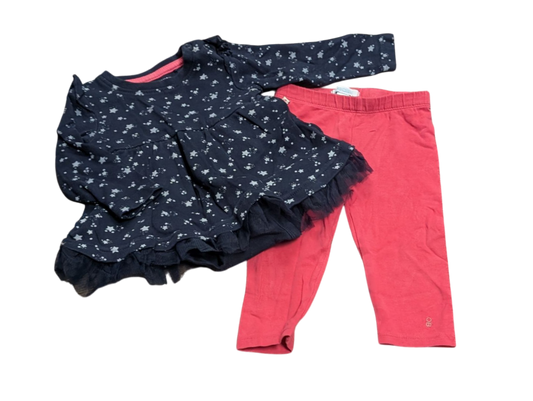 Ensemble 6-12mois Blue Seven et Obaïbi