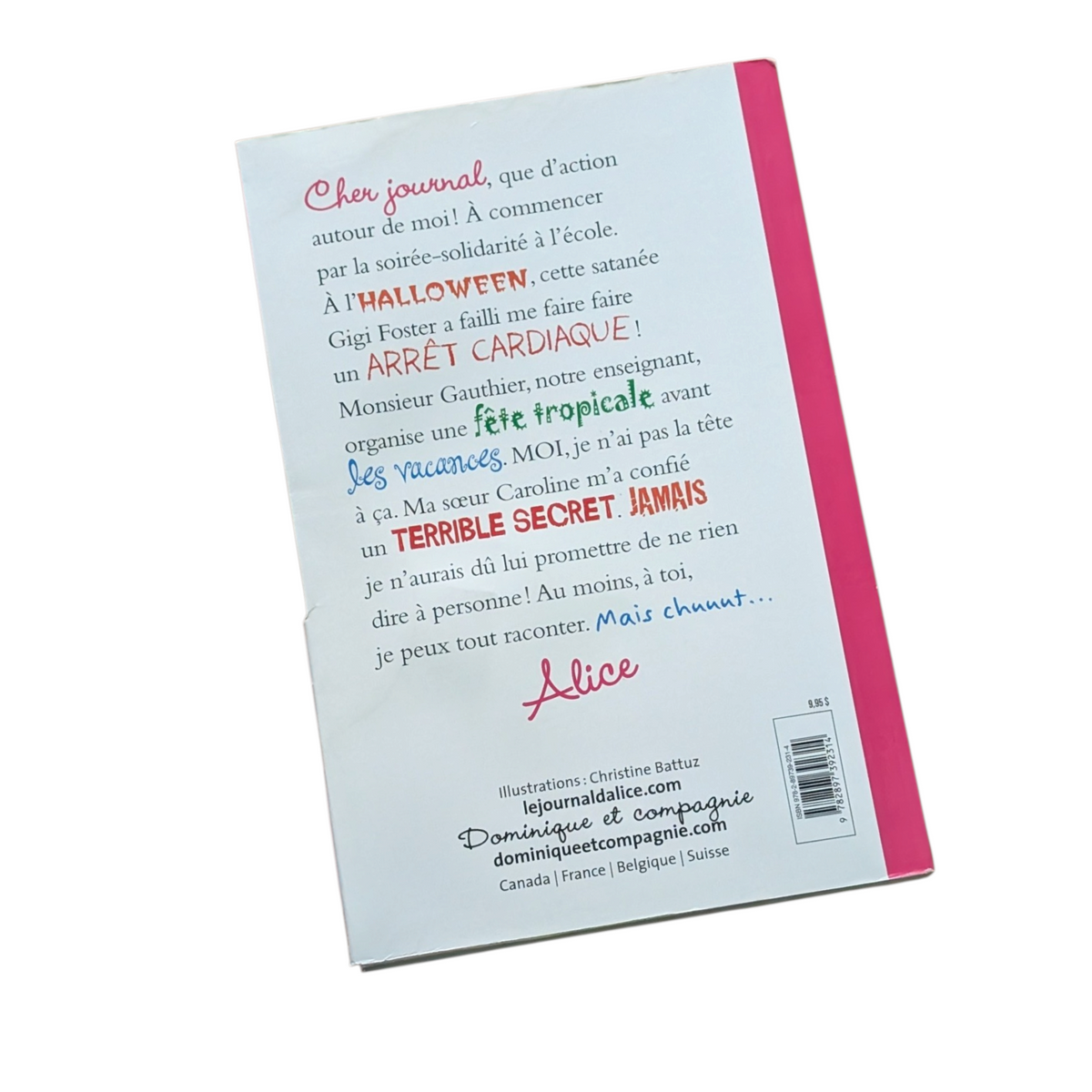 Livre Le journal d'Alice T. 1 deuxième partie