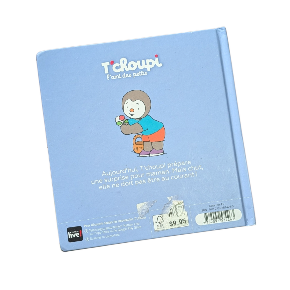 Livre T'Choupi fait une surprise à maman