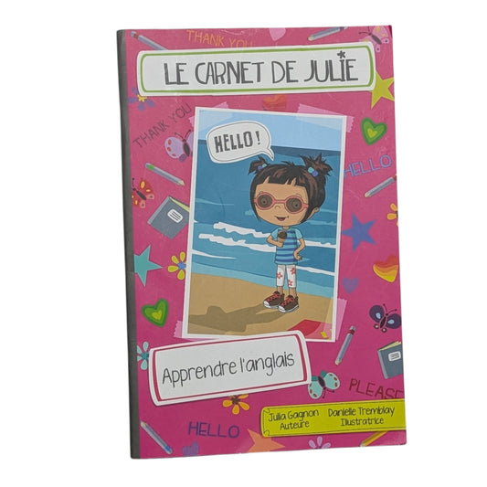 Livre Le carnet de Julie ''Apprendre l'anglais''