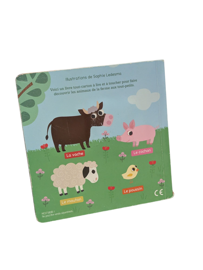Livre sensoriel Les animaux de la ferme*