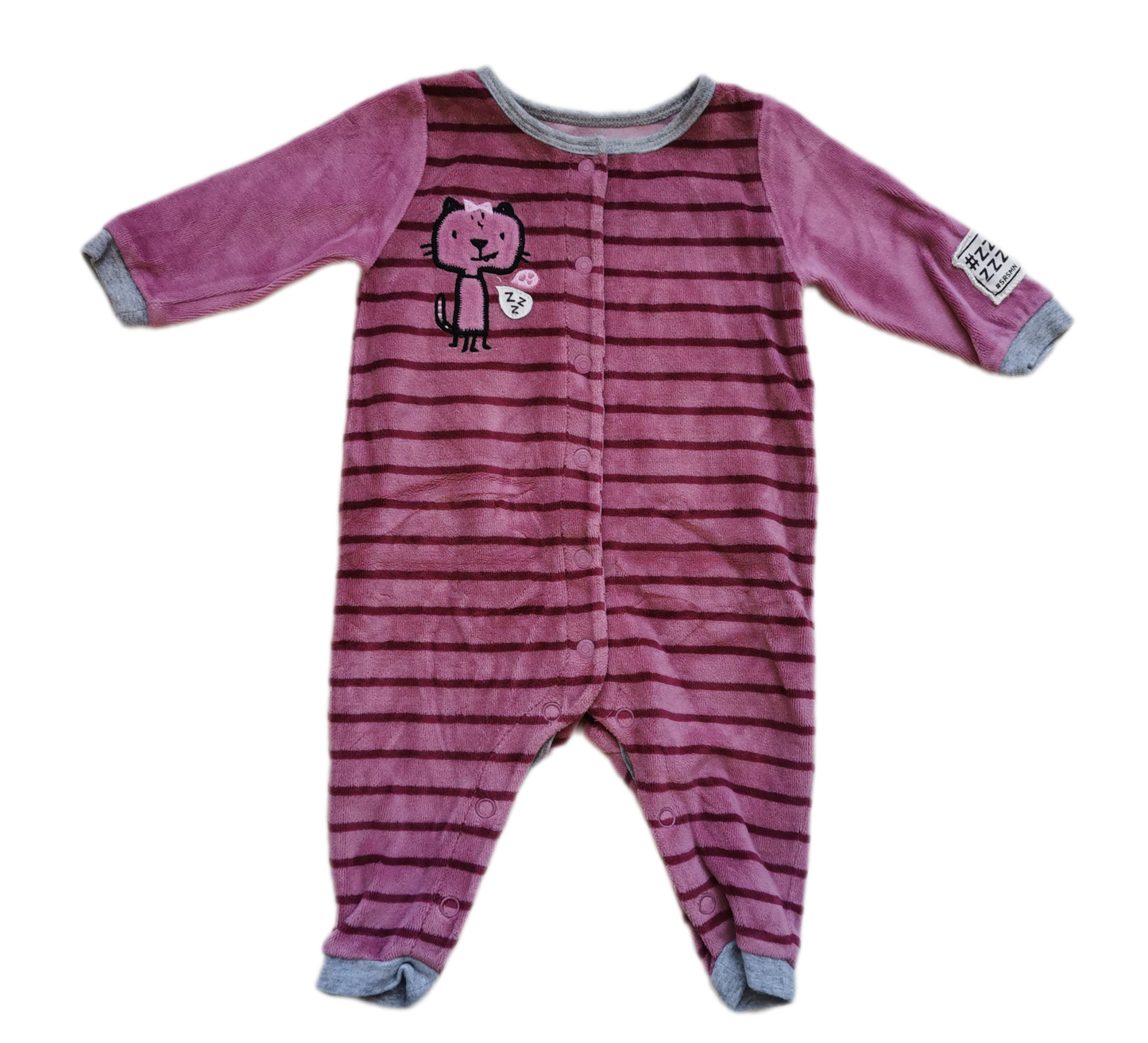 Pyjama en velours 3-6mois Souris mini