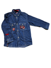 Charger l&#39;image dans la galerie, Chemise en jeans 3ans Souris mini
