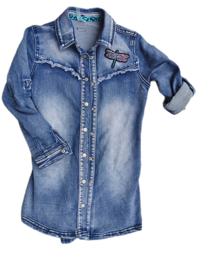 Chemise jeans tunique 6-7ans B.nosy