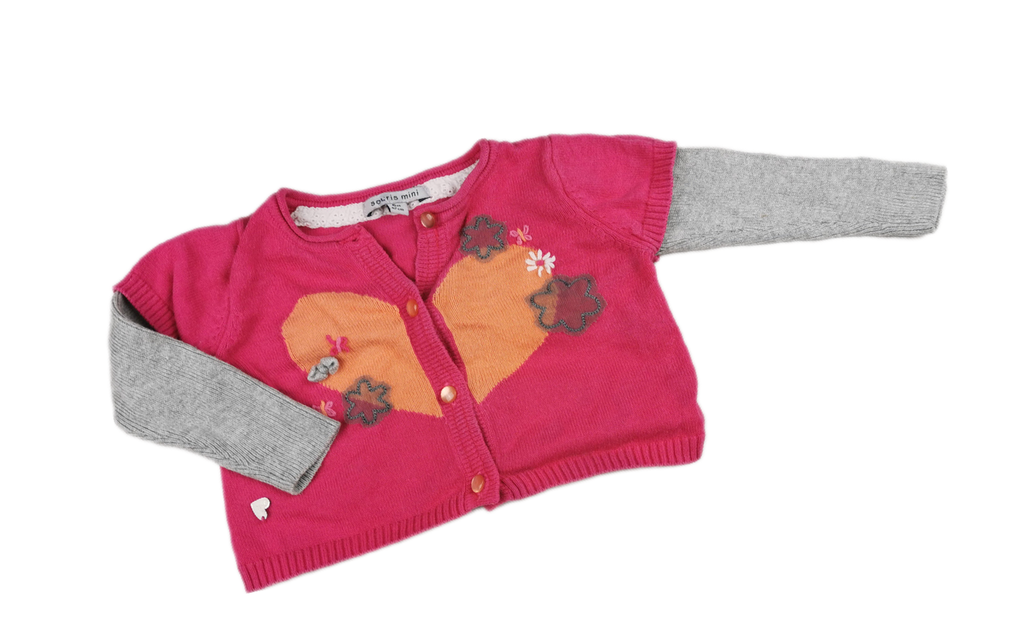 Veste Petite fleur de mon coeurs 6mois Souris mini *