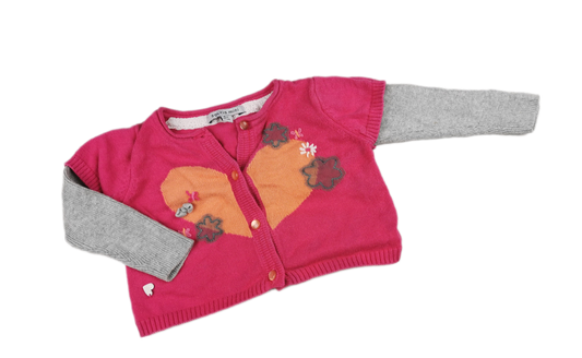 Veste Petite fleur de mon coeurs 6mois Souris mini *