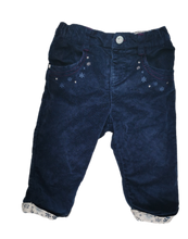 Load image into Gallery viewer, Pantalon velours 12mois Sergent Major
