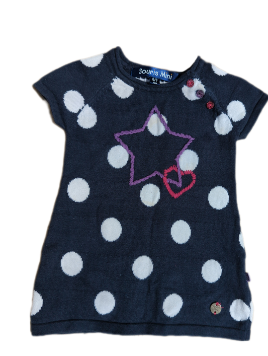 Tunique de mailles 6-9mois Souris mini * (C:EPC)