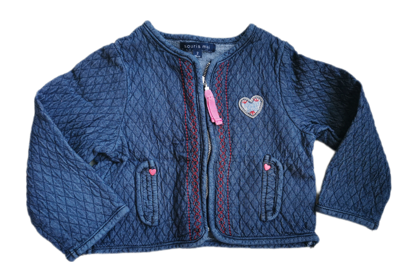 Veste Jolie coeur 2ans souris mini