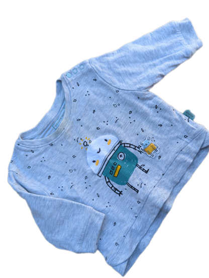 Chandail layette Mes amis en orbite 3-6mois Souris mini *