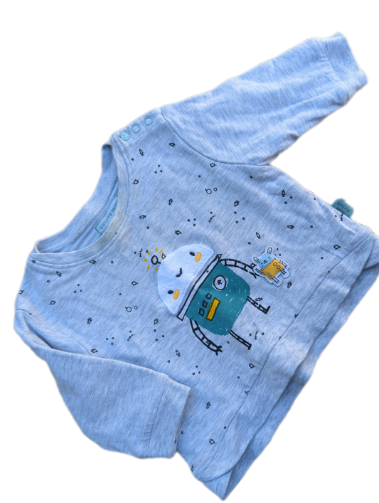 Chandail layette Mes amis en orbite 3-6mois Souris mini *