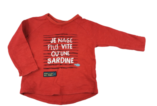 Chandal Heureux comme une sardine dans l'eau 9-12mois Souris mini