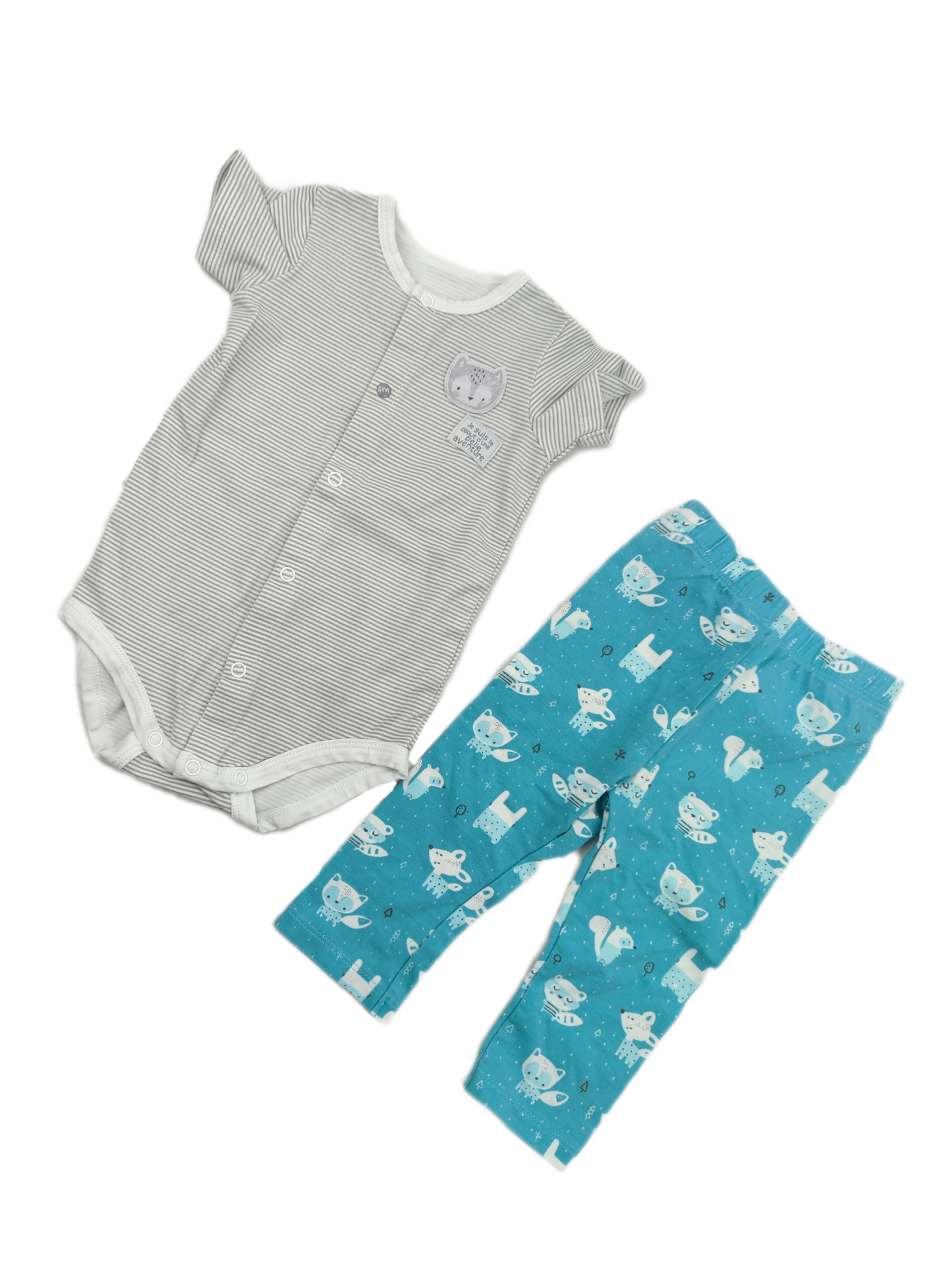 Ensemble layette doux renard 3-6mois Souris mini