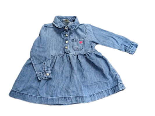 Robe en jeans 6mois Oshkosh (C:PF)