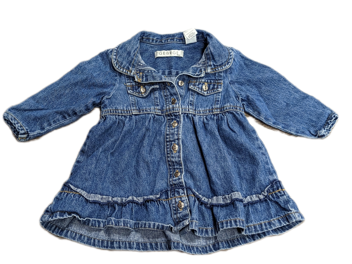 Robe en jeans 6mois George (C:PF)