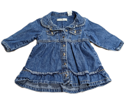 Robe en jeans 6mois George (C:PF)