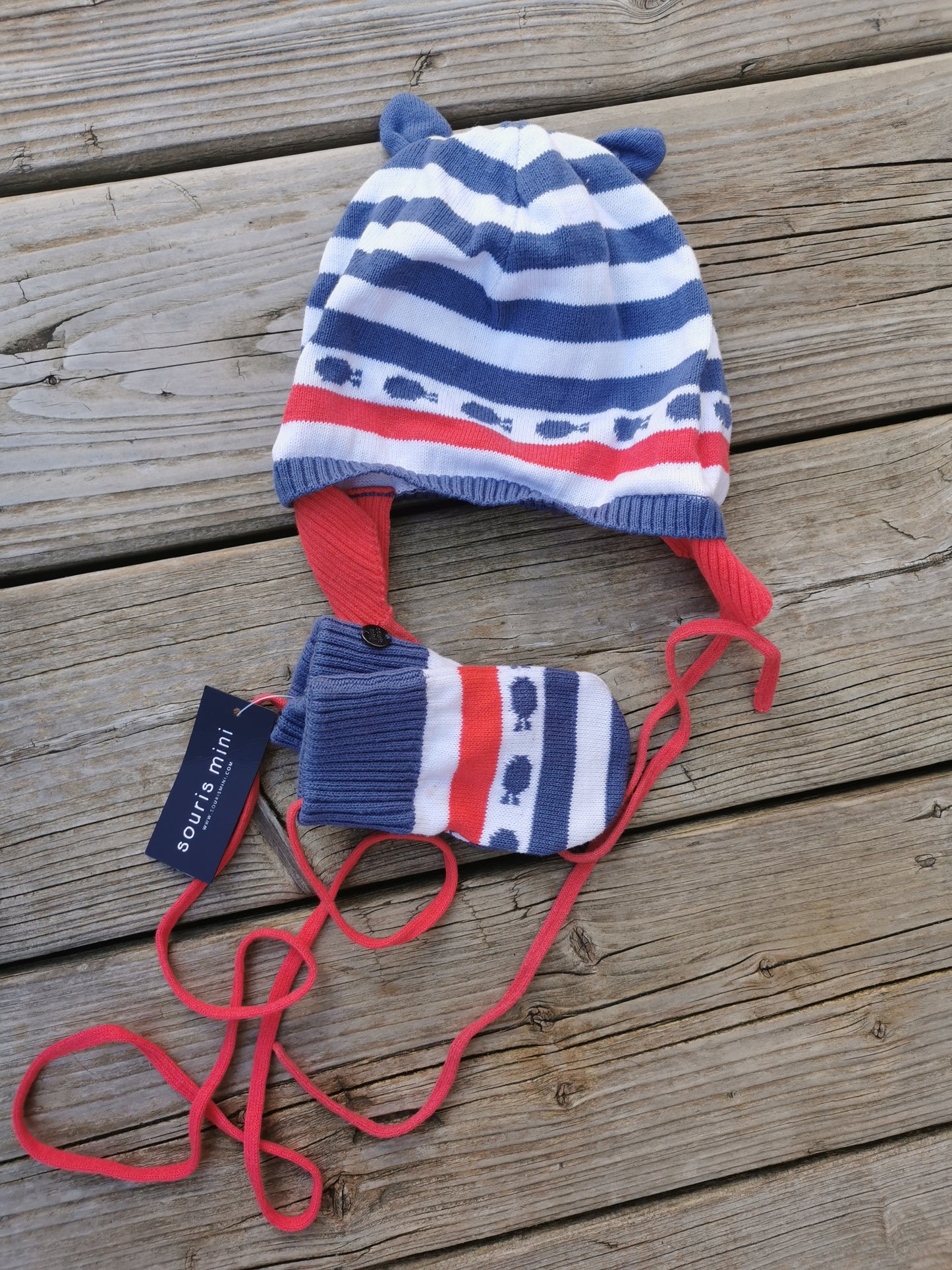 Tuque & Mitaines 9-12-18-24mois Souris mini