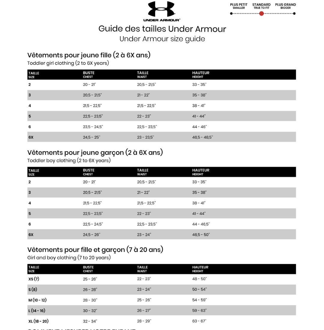 Chandail 18-20ans (YXL) Under Armour Neuf